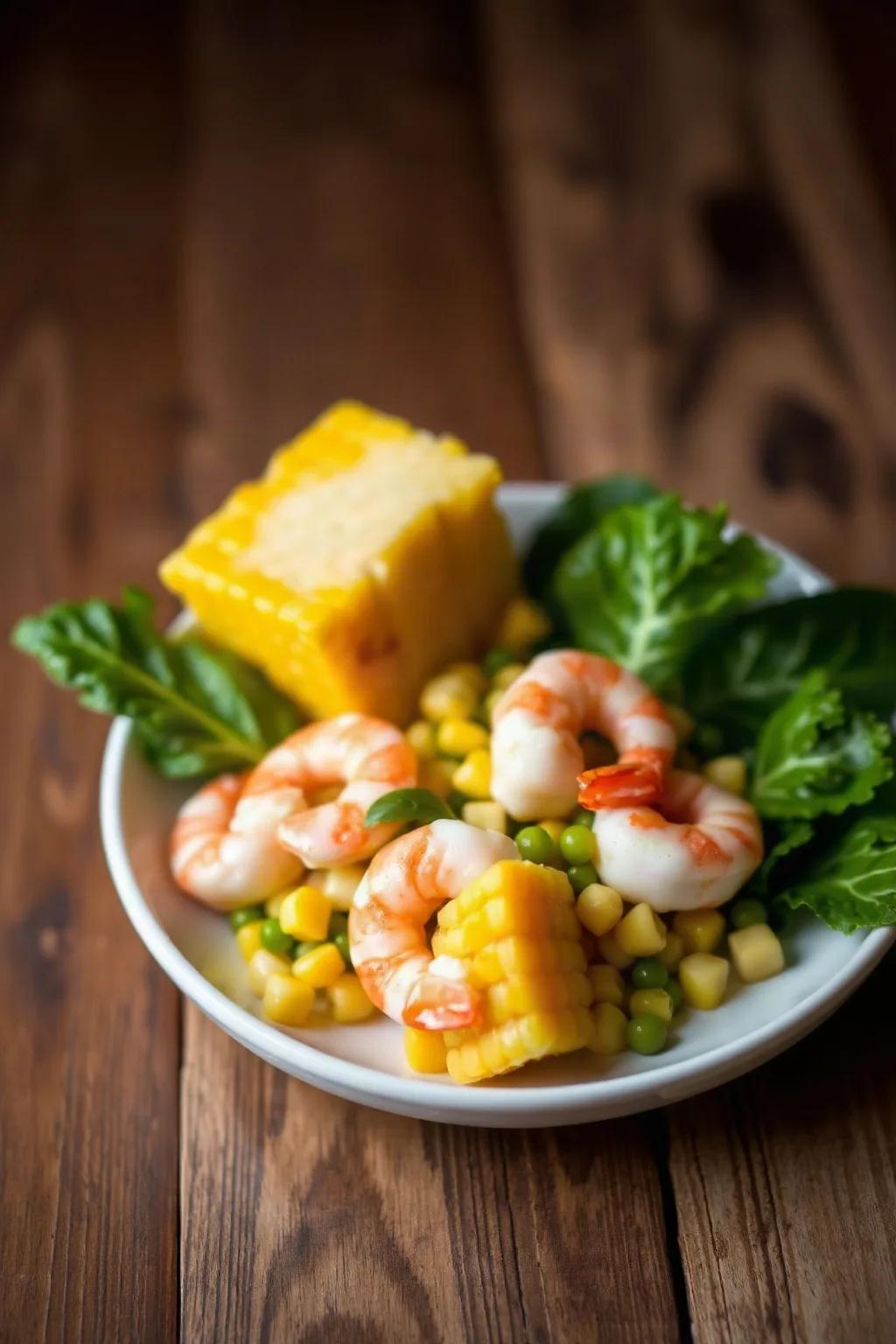 Salade de crevettes nordiques et de maïs