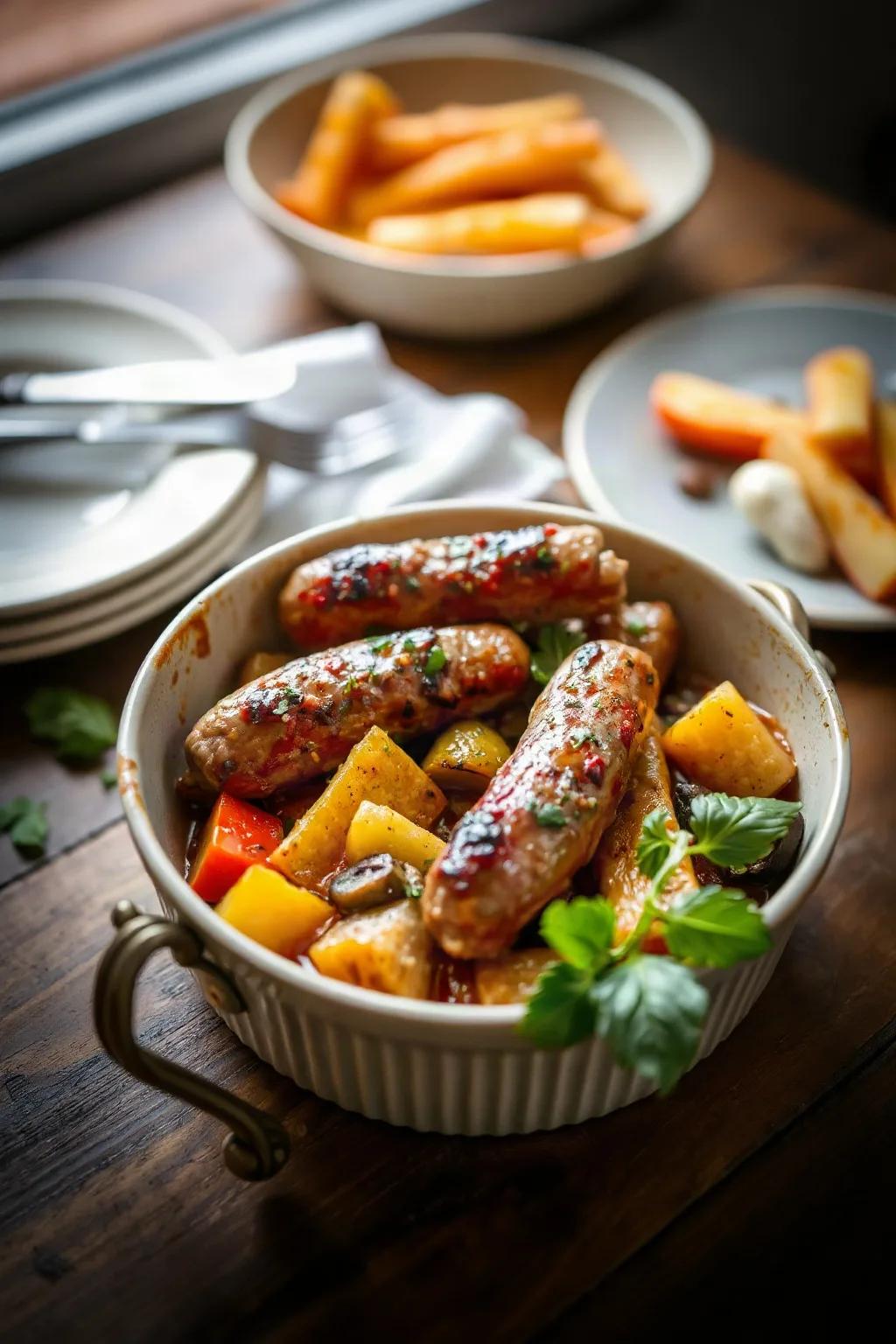 Sausage and Ratatouille Casserole