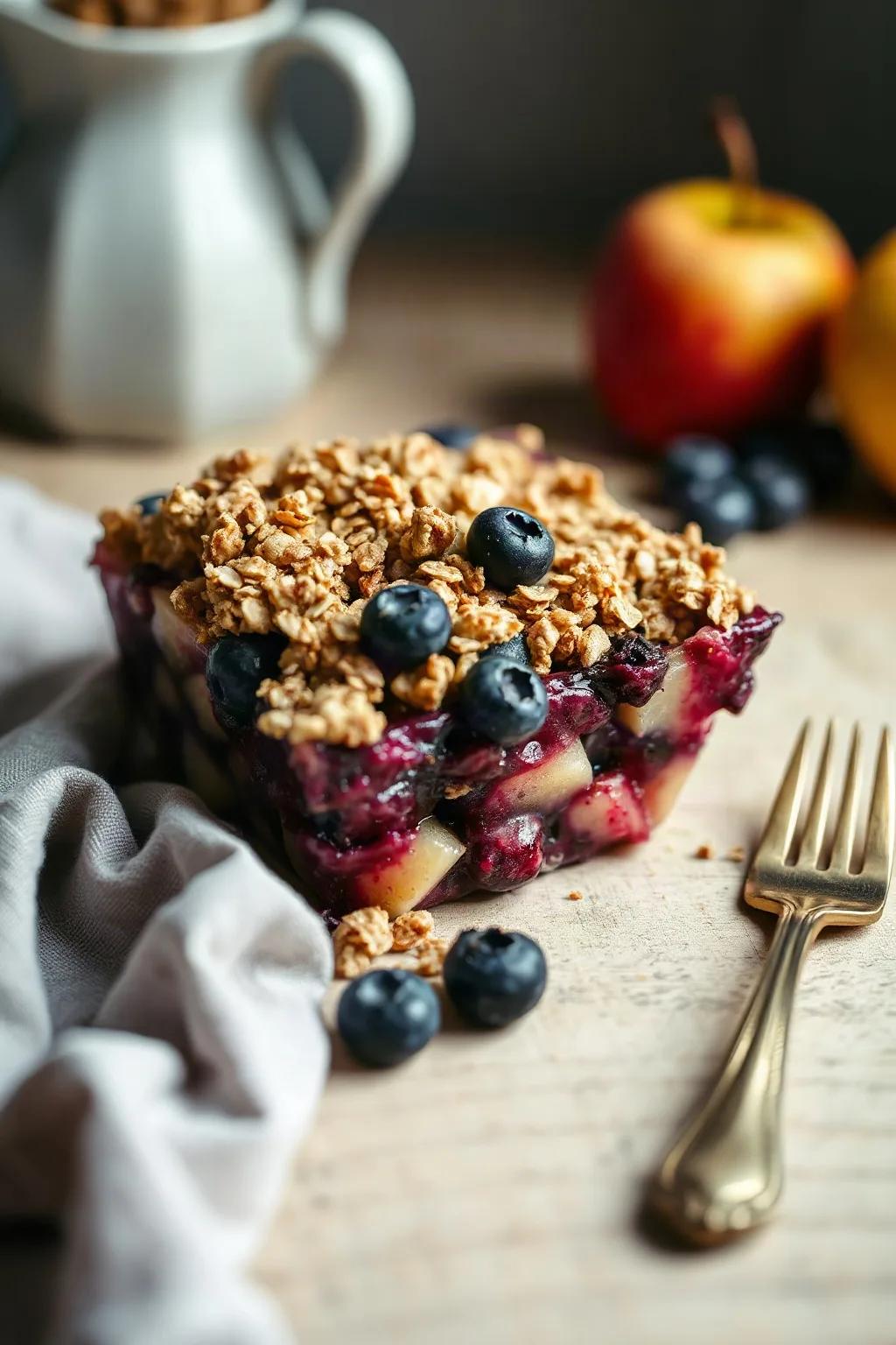 Blueberry and Apple Crisp