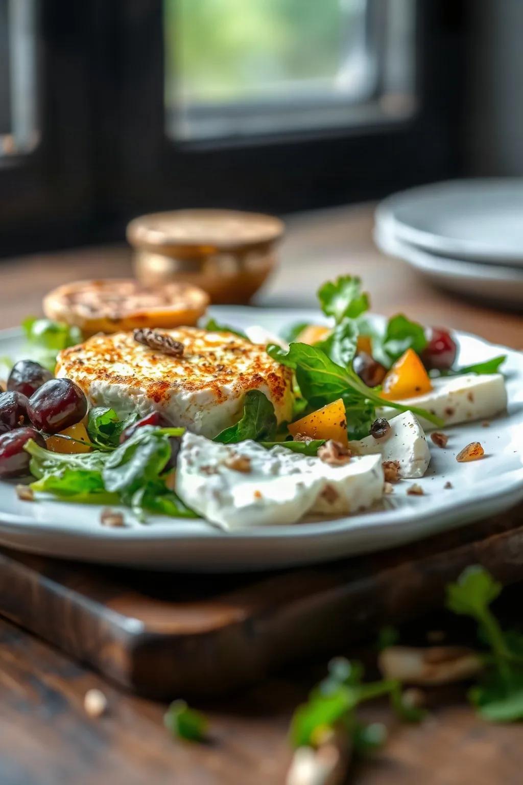 Crispy Goat Cheese Salad with Air Fryer