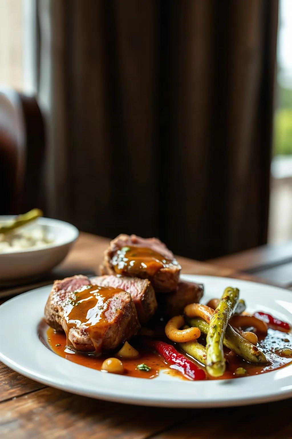 Magrets de canard sauce aux épices et au whisky