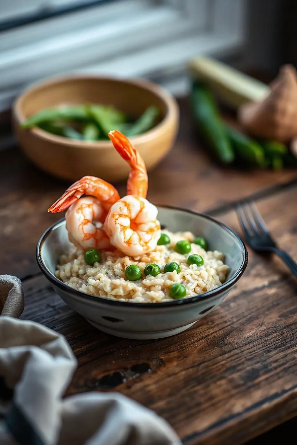 Nordic Shrimp and Pea Risotto