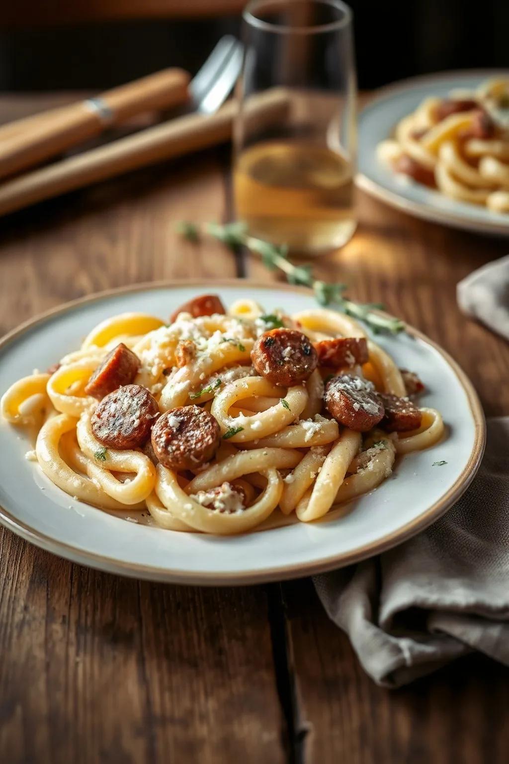 Ricotta and Sausage Pasta