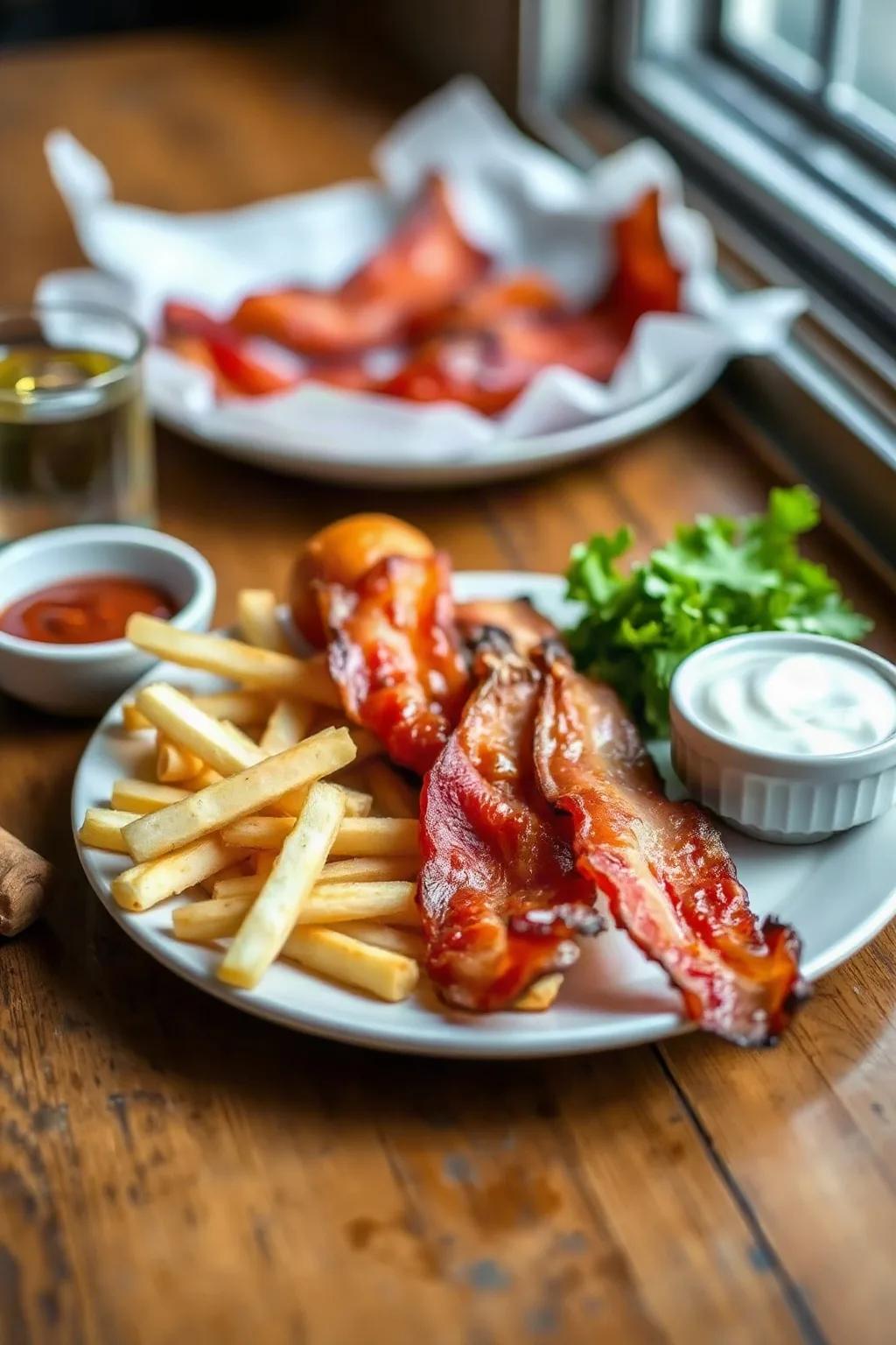 Bacon cuit à la friteuse à air chaud