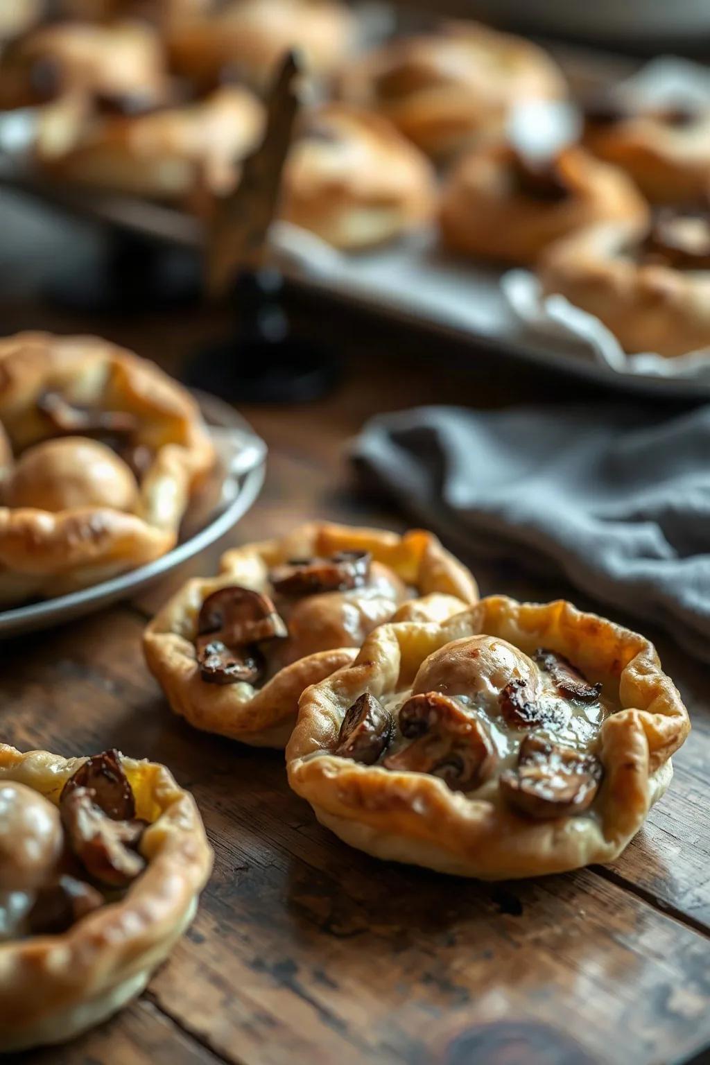Mushroom Puff Pastries