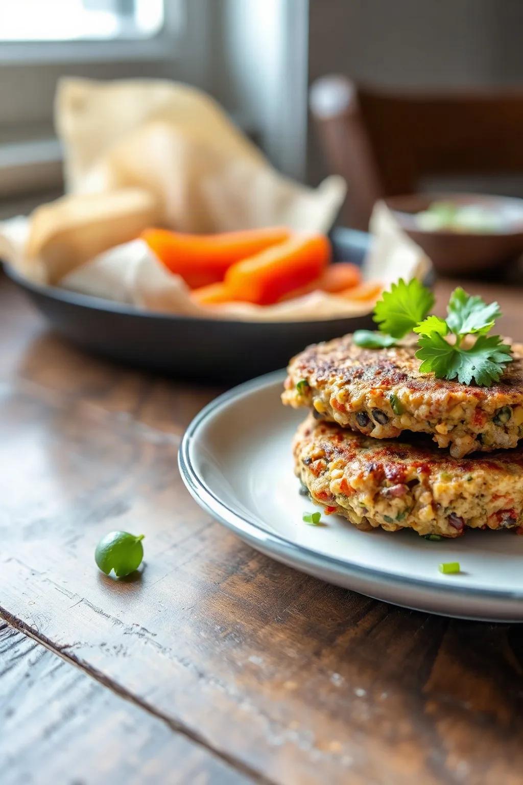 Brown Rice and Lentil Patties