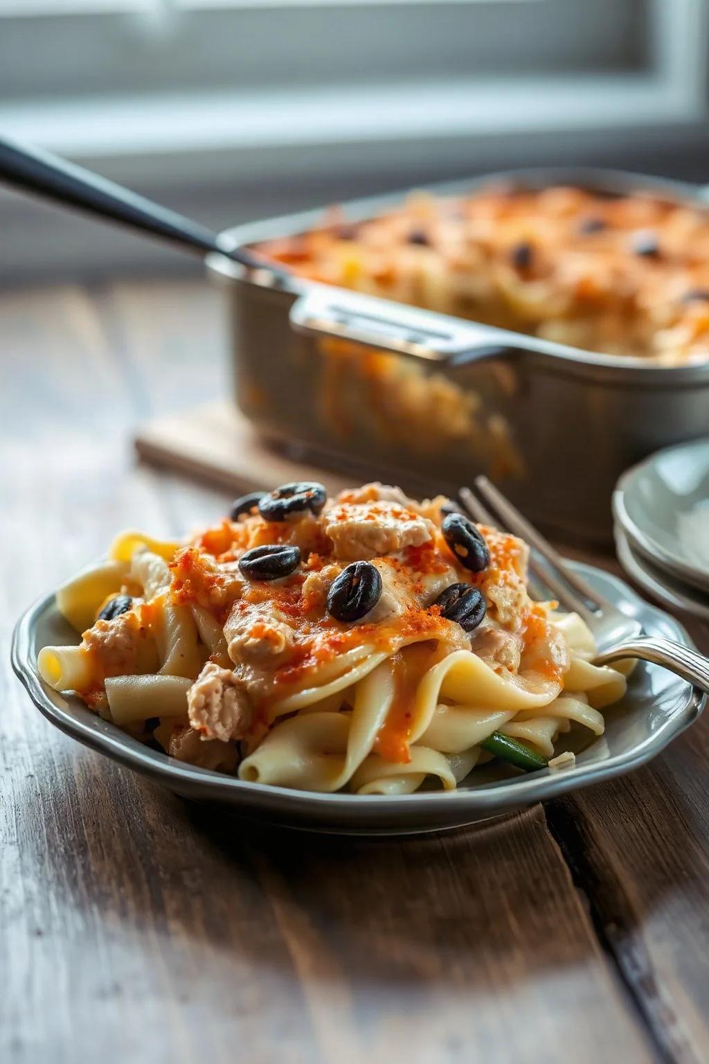Casserole de nouilles au thon
