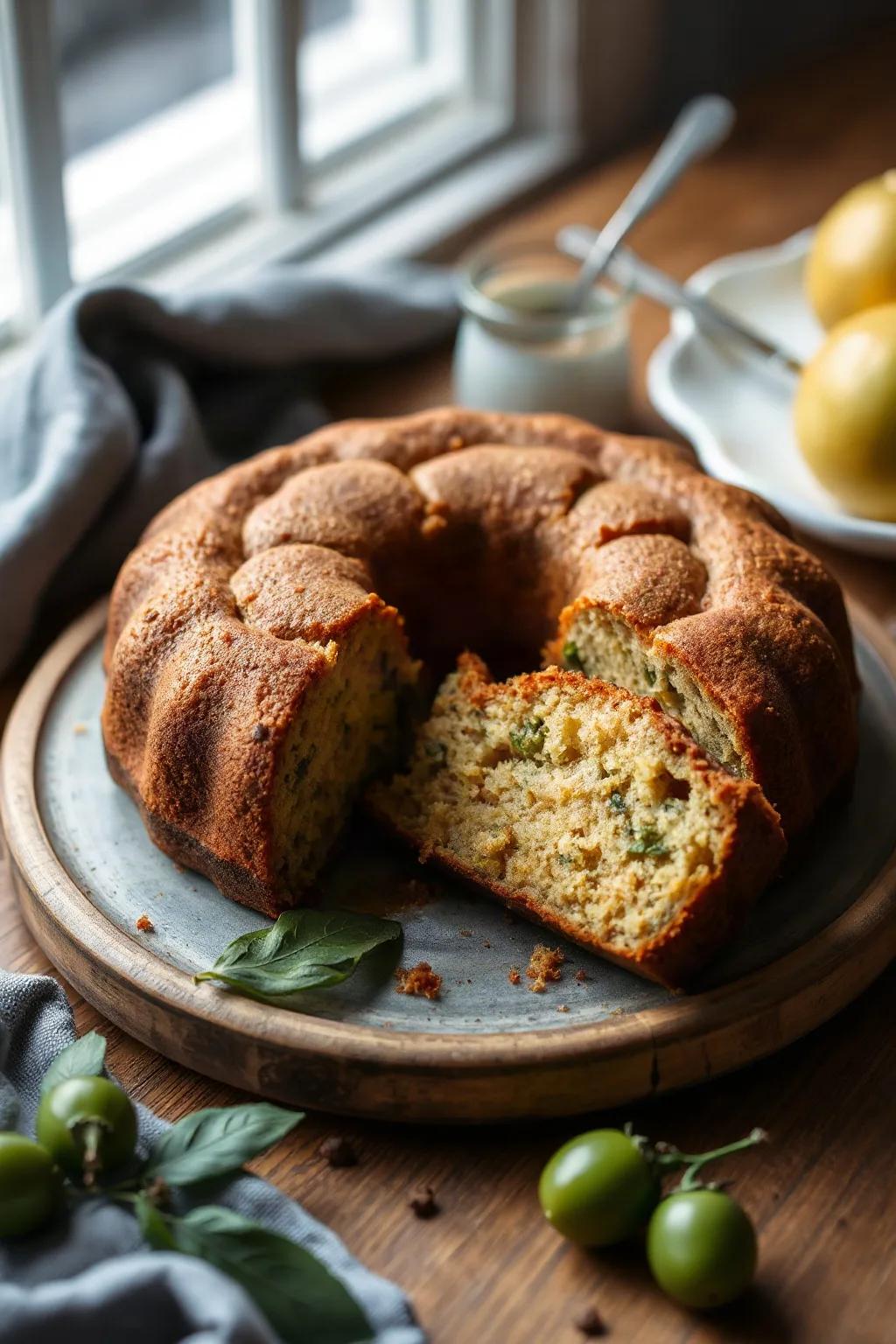Pastel de Tomate Verde