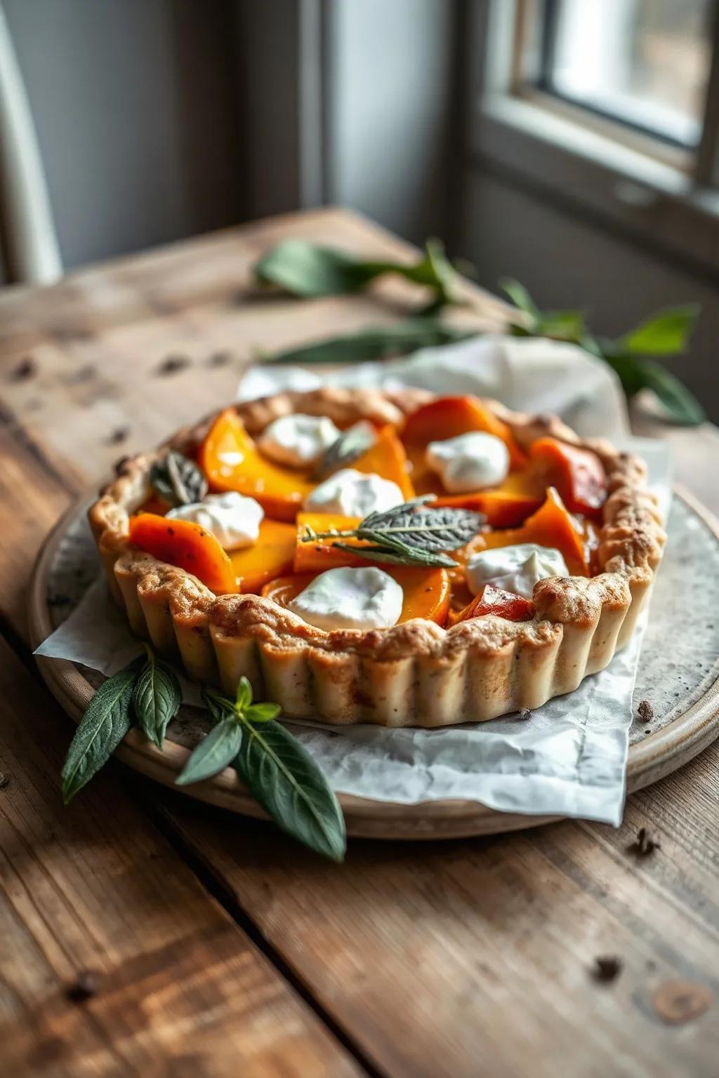Squash, Ricotta, and Sage Tart