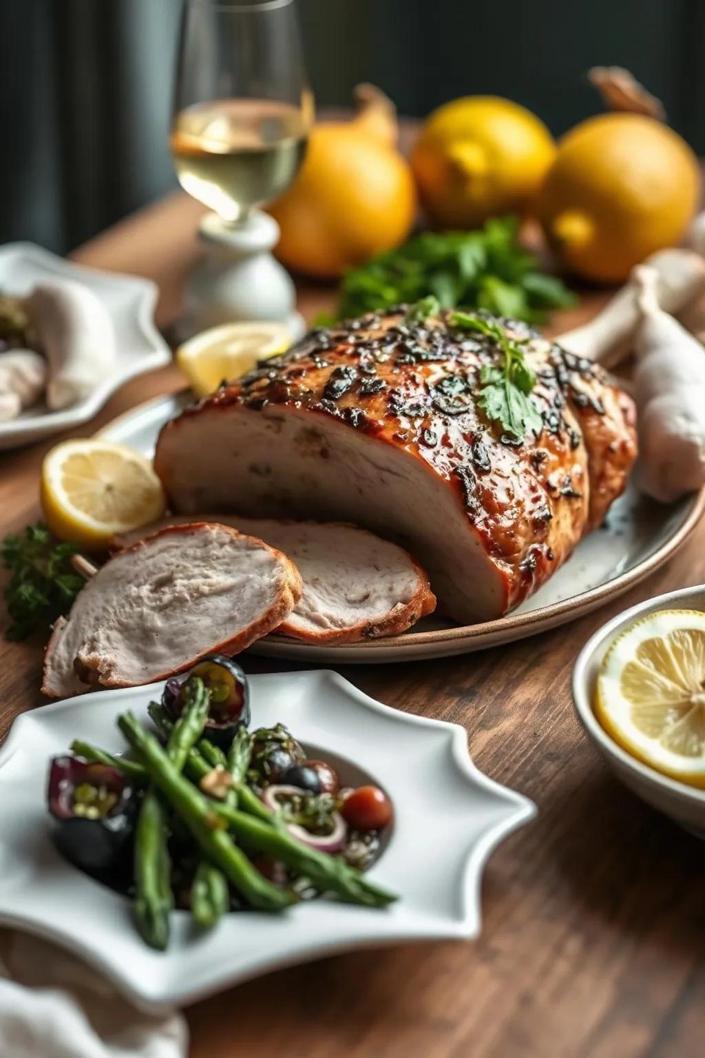 Lemon and Garlic Pork Roast