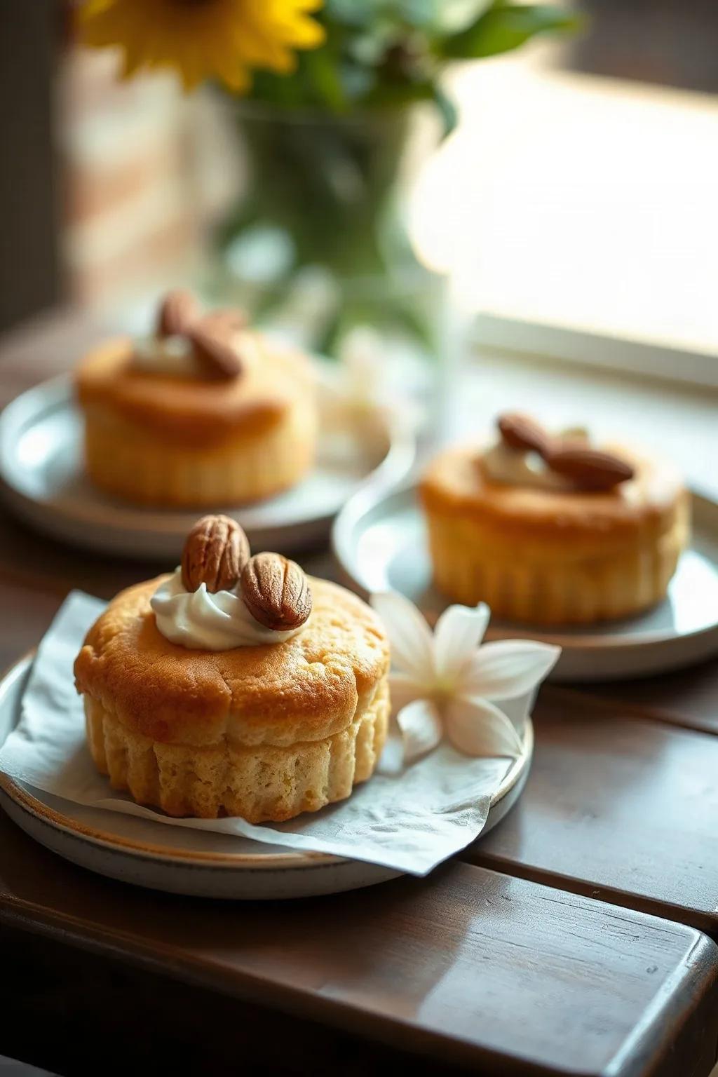 Mini Pasteles de Almendra