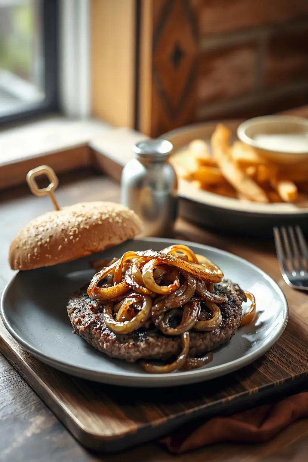 Hamburger Steak with Onions