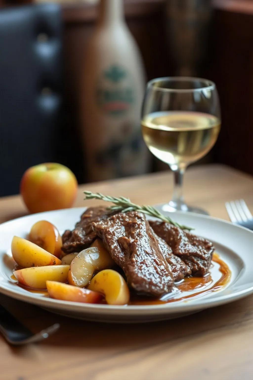 Calf Liver with Apples