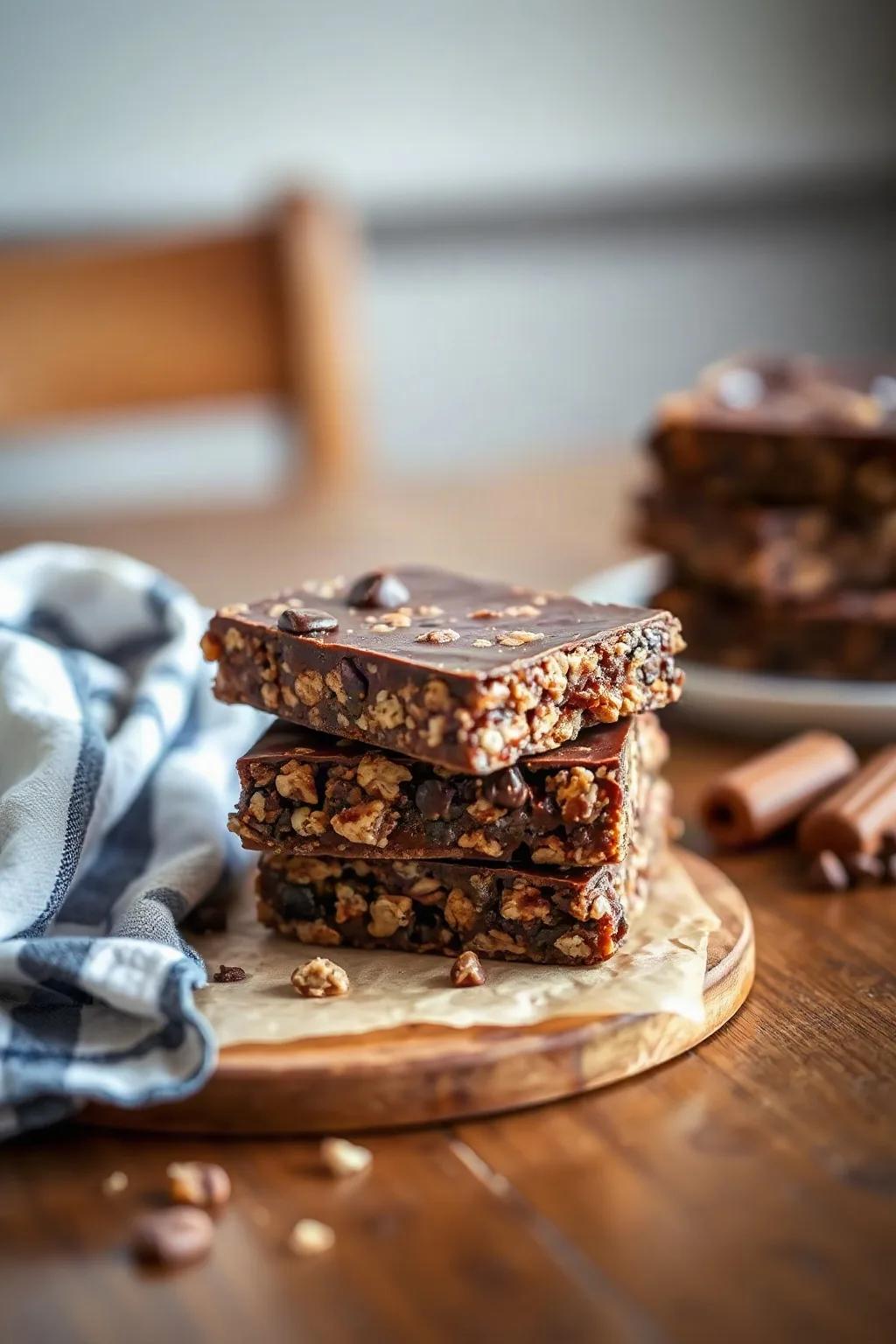 Dark Chocolate Granola Bars