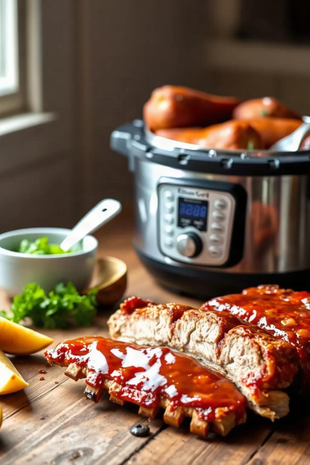 Pressure Cooker BBQ Pork Ribs