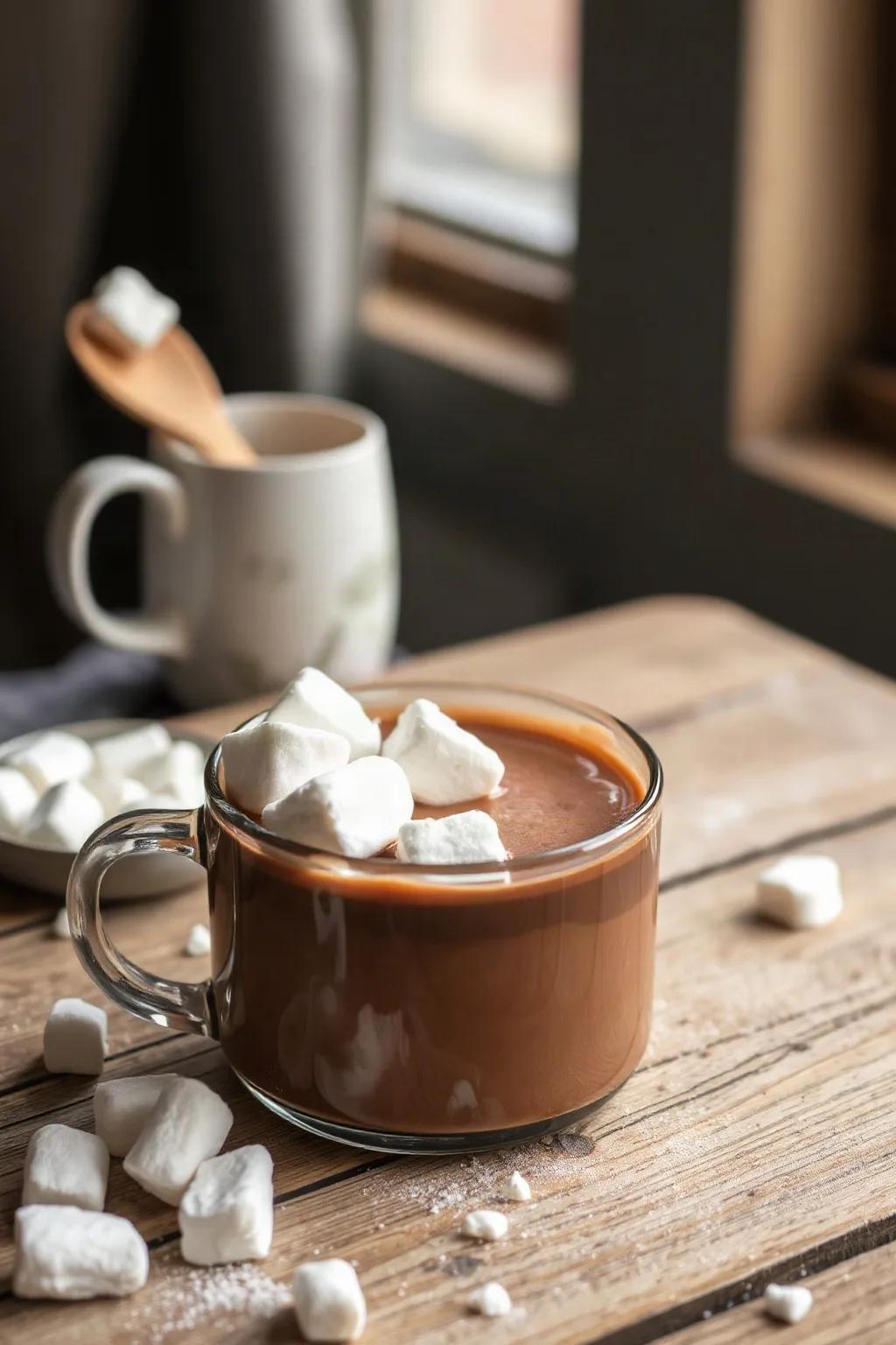 Homemade Hot Chocolate with Marshmallows