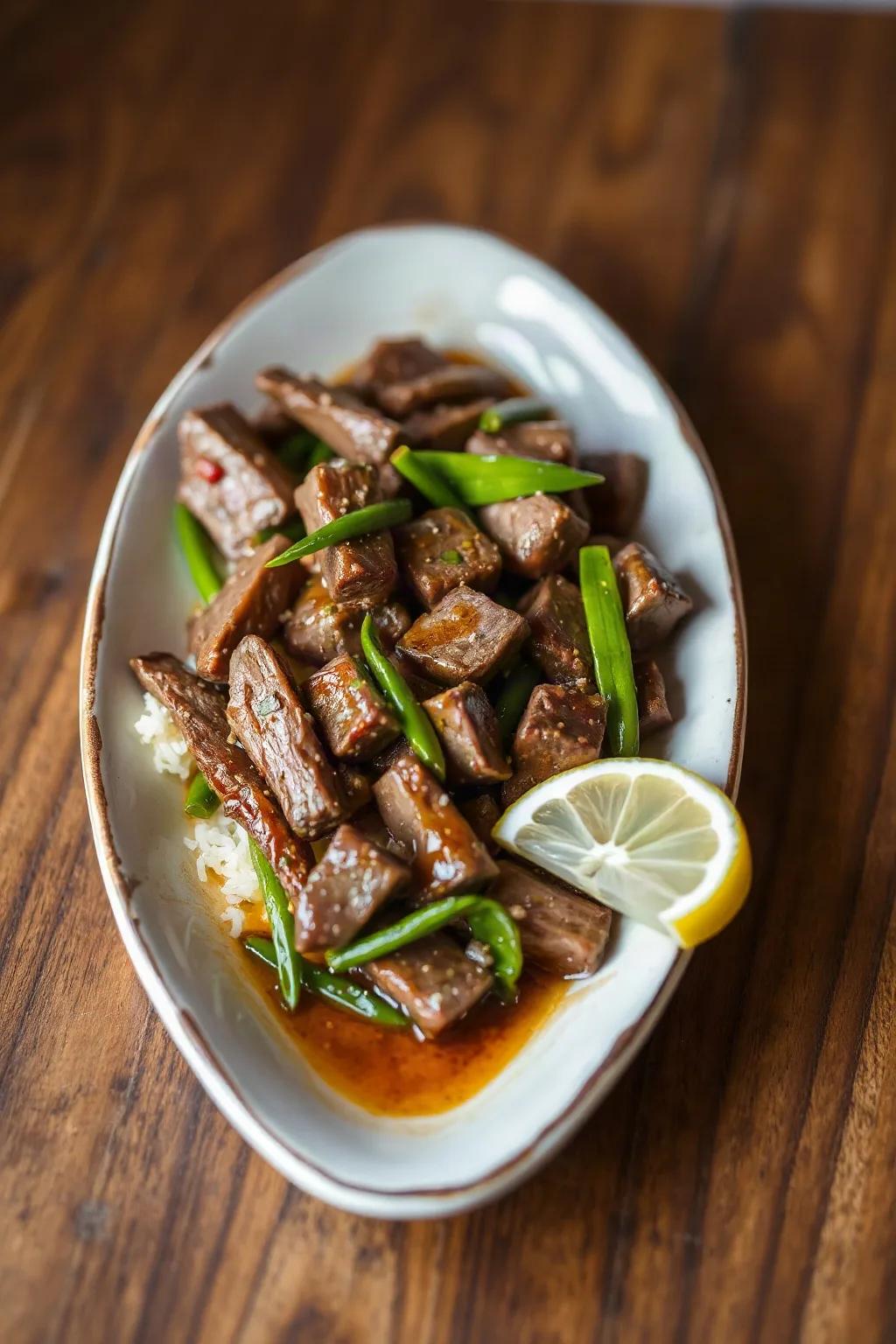 Boeuf à la citronnelle
