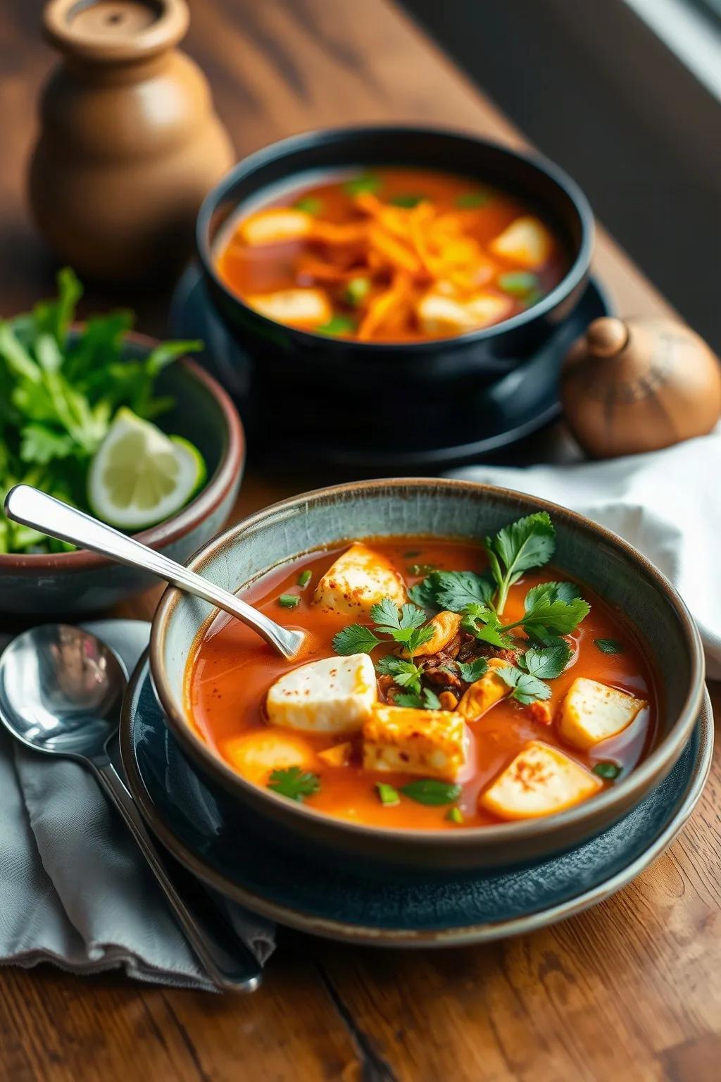 Sopa Tailandesa de Tofu