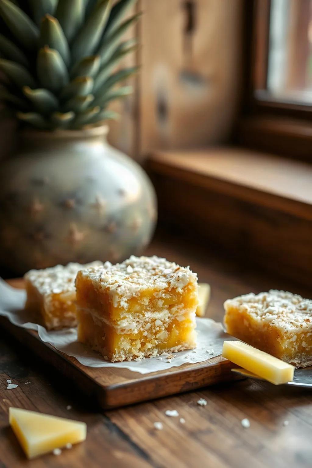 Pineapple and Coconut Bars