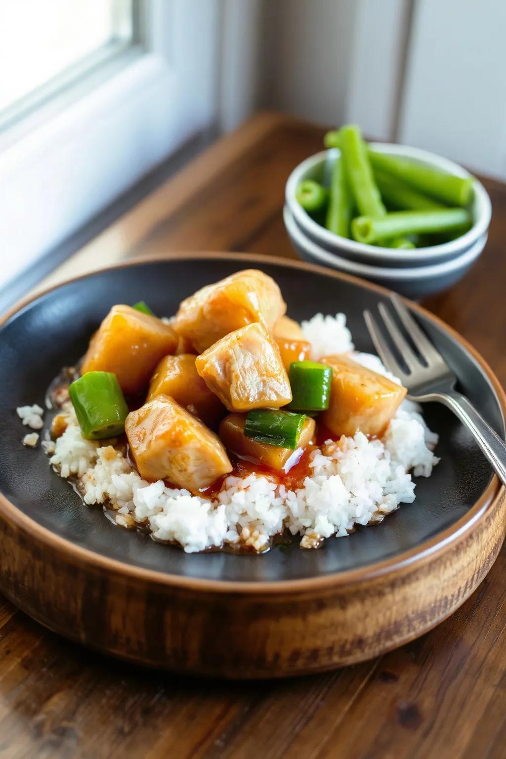 Sauté de poulet aigre doux