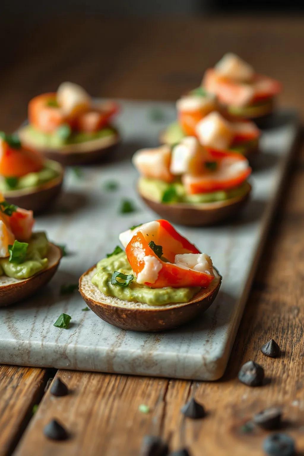 Bouchées de homard à l'avocat