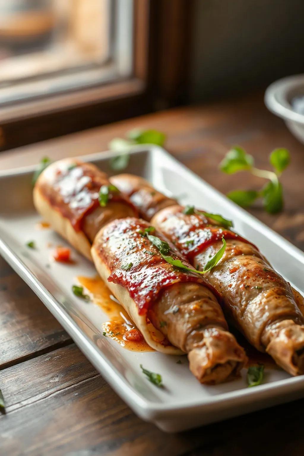 Italian Sausage Stuffed Calamari