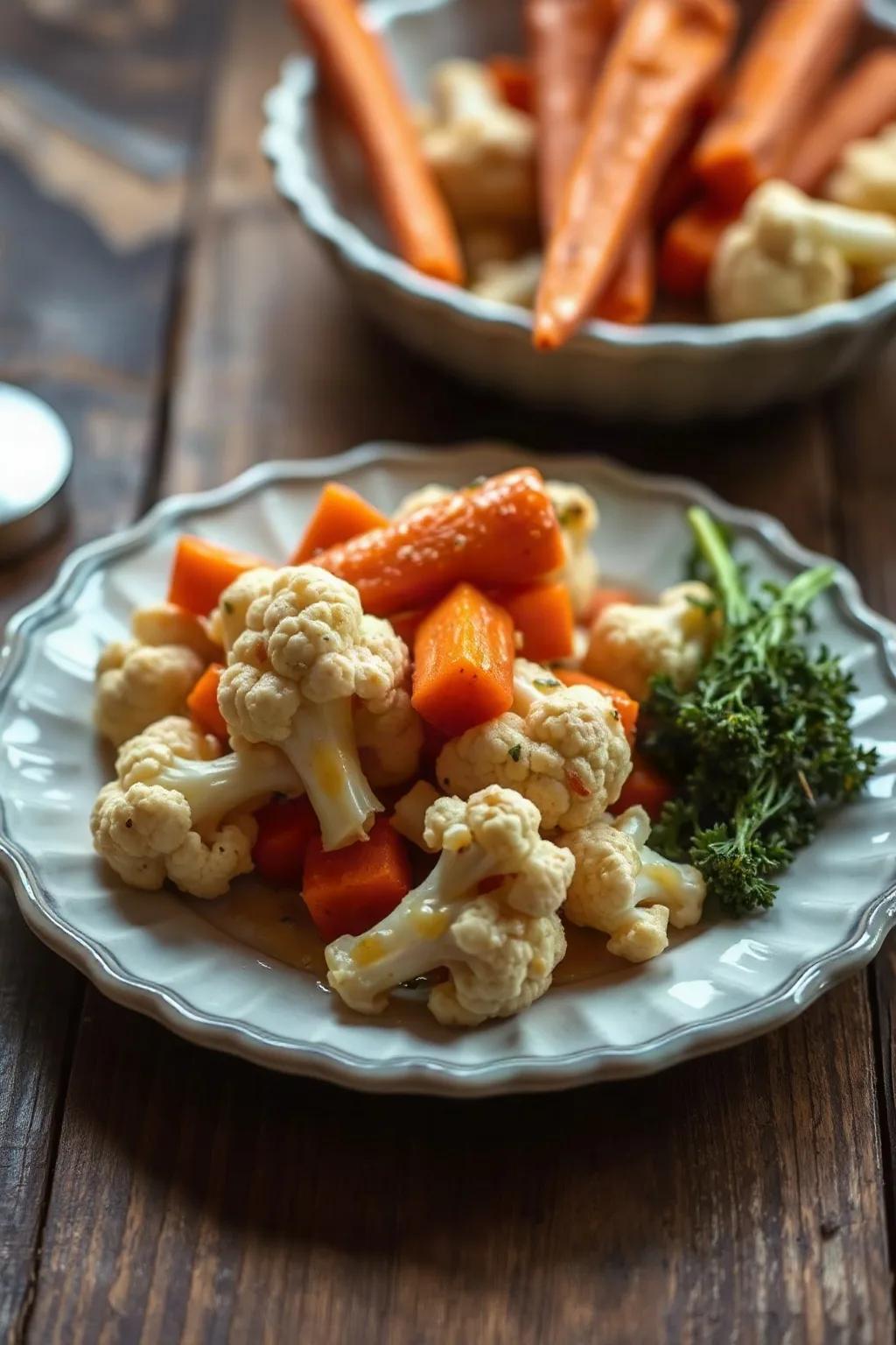 Marinated Cauliflower and Carrots