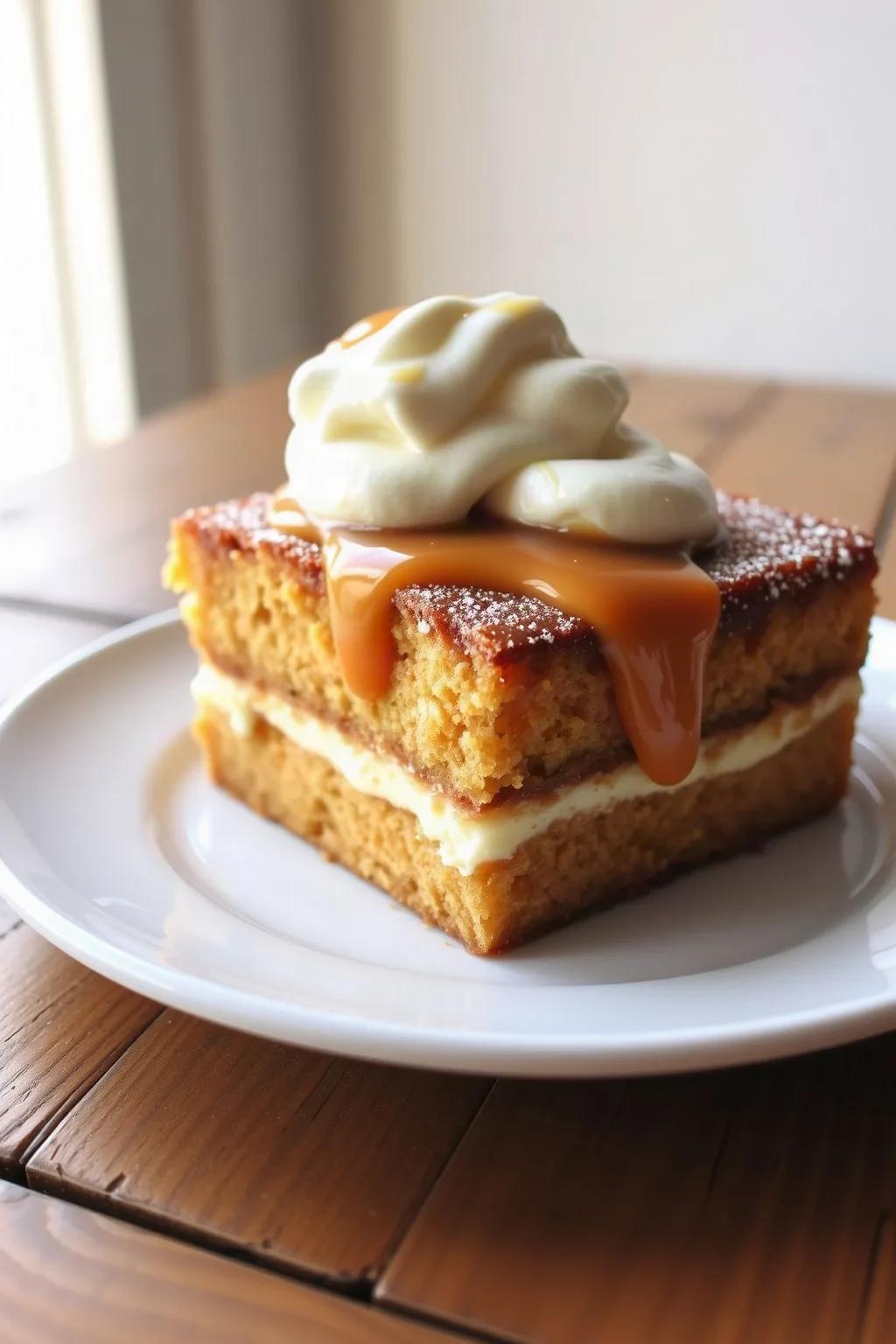 Tres Leches Cake with Dulce de Leche