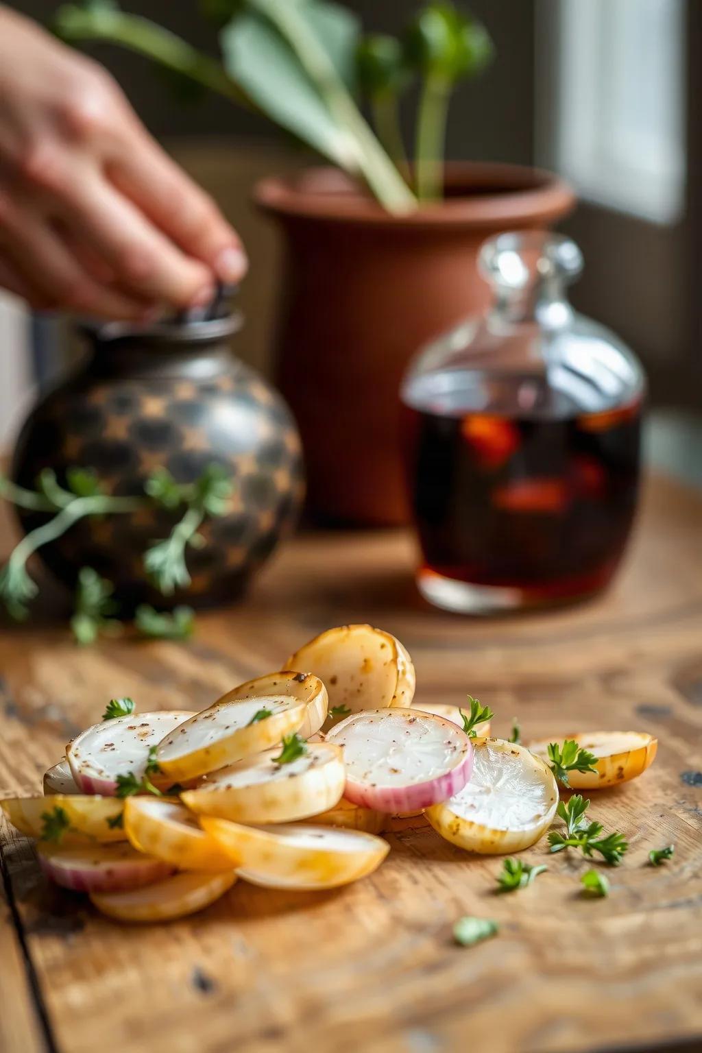 Marinated Turnips