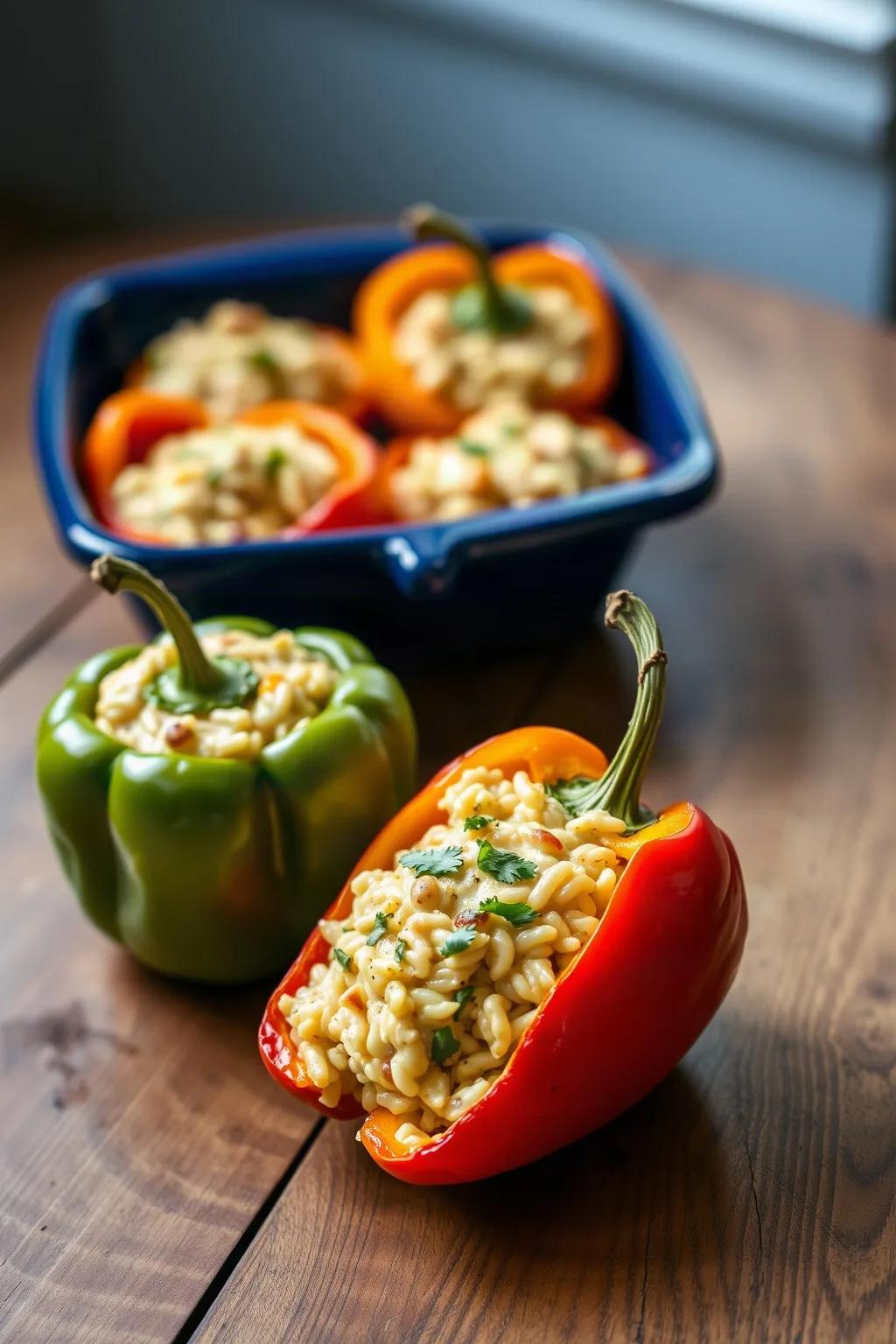 Risotto Stuffed Peppers