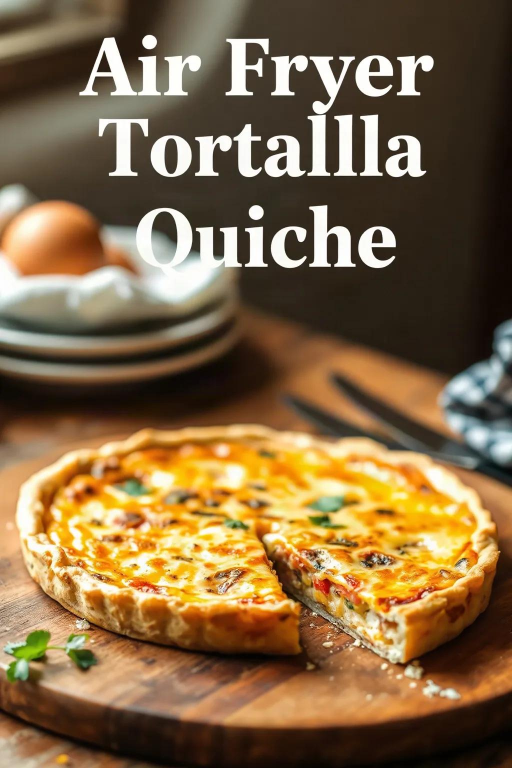 Quiche de Tortilla en Freidora de Aire