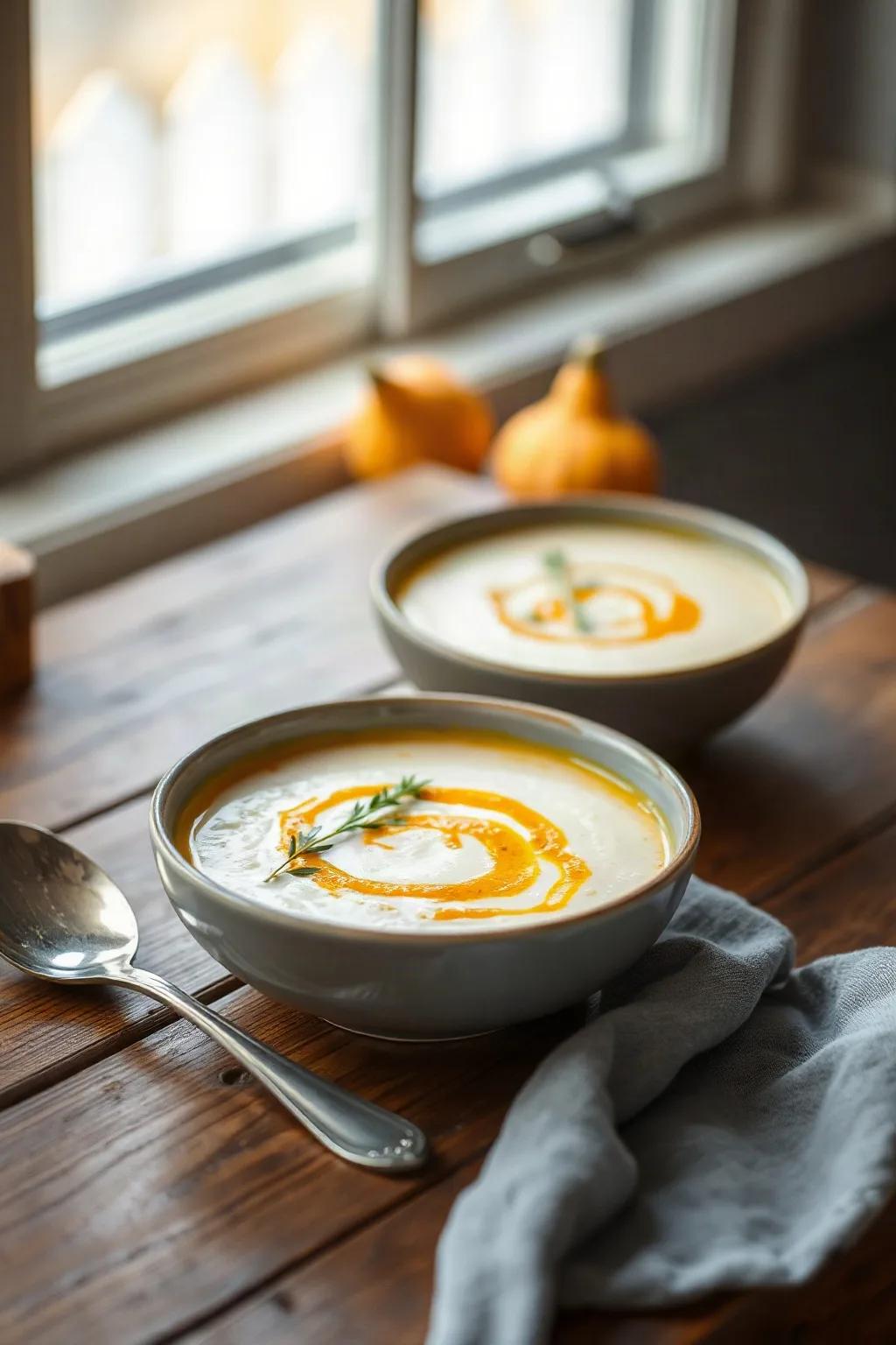 Cauliflower Soup with Coconut Milk and Curry