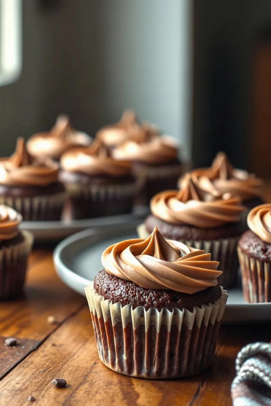 Chocolate Mayonnaise Cupcakes