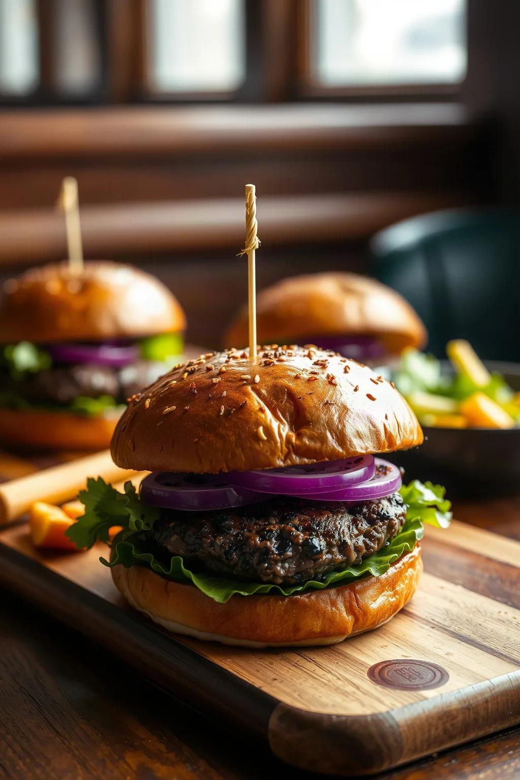 Hamburguesas de Res Especiadas