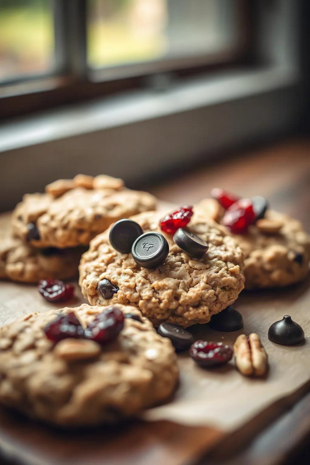 Galletas de Avena con Tres Coberturas