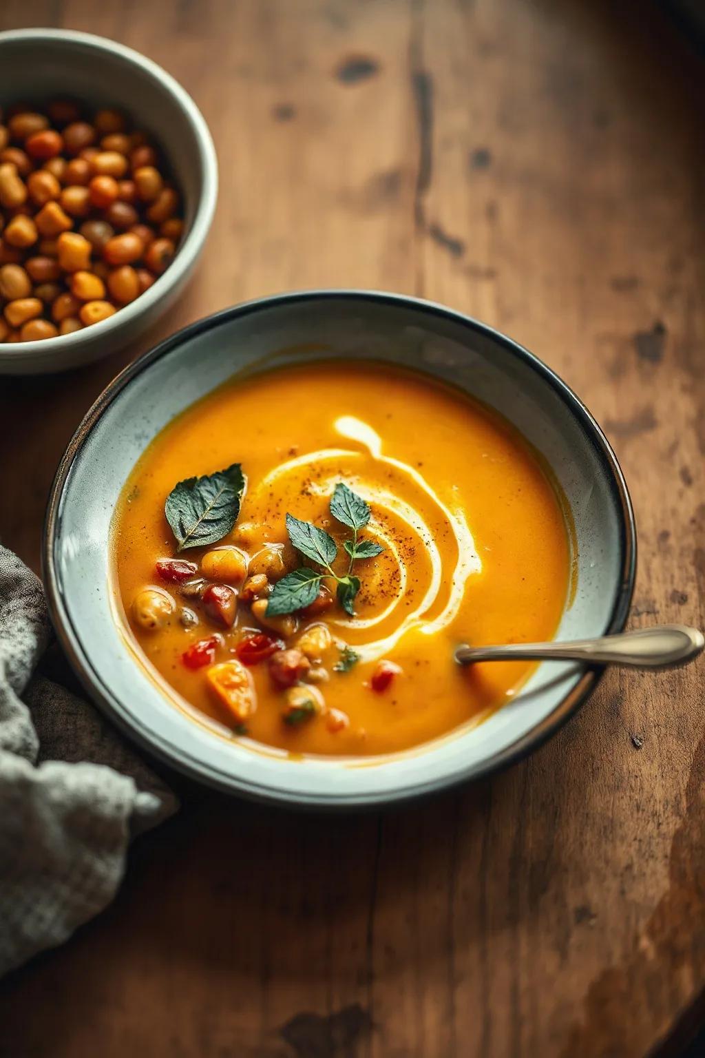 Hearty Turmeric and Legume Soup
