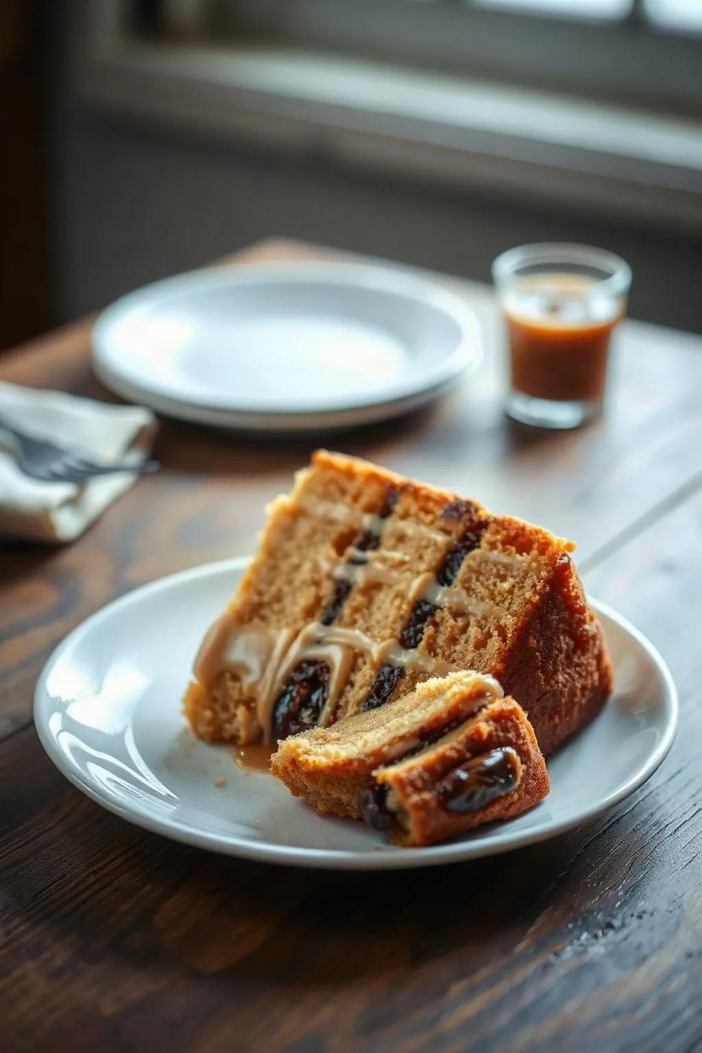 Gâteau au caramel aux dattes