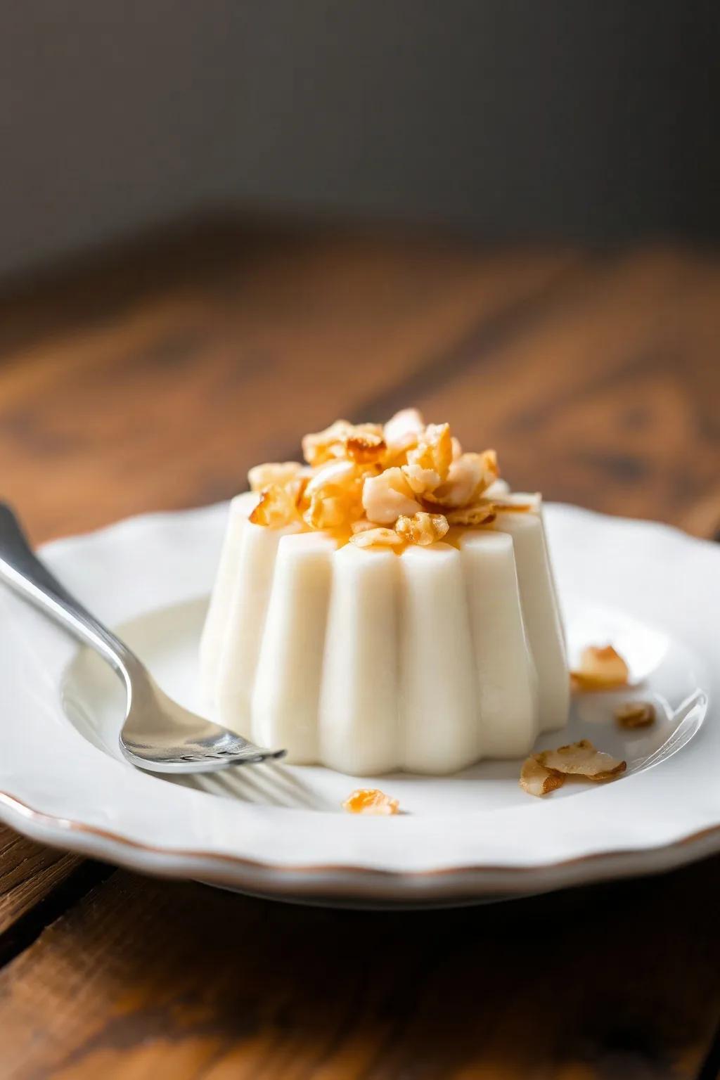 Blancmange de Arroz con Coco Caramelizado