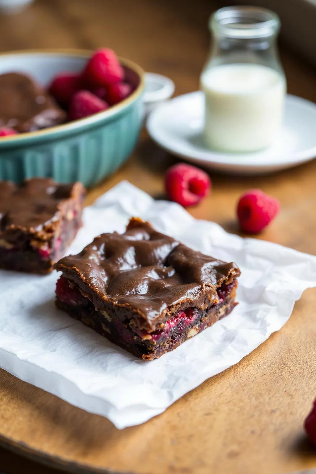 Raspberry Date Squares