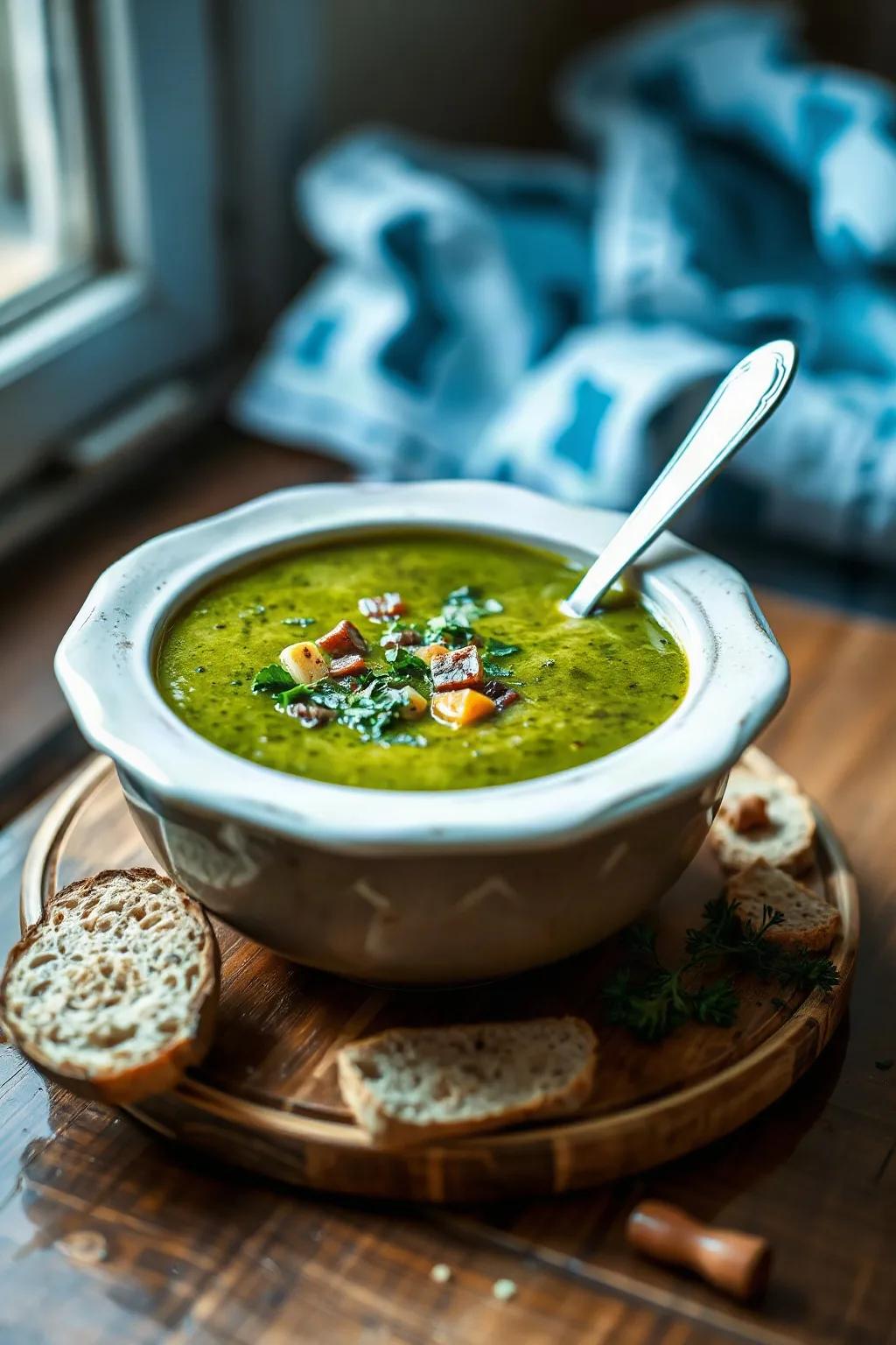 Sopa Verde para Limpiar el Refrigerador