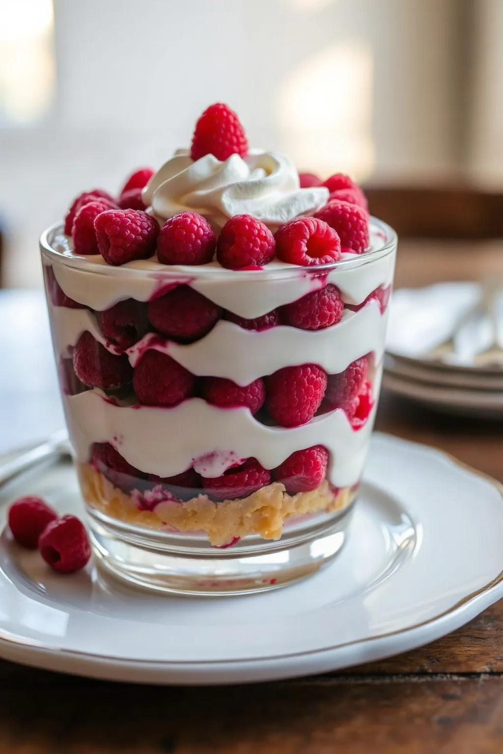 Cranberry and Raspberry Bagatelle Trifle