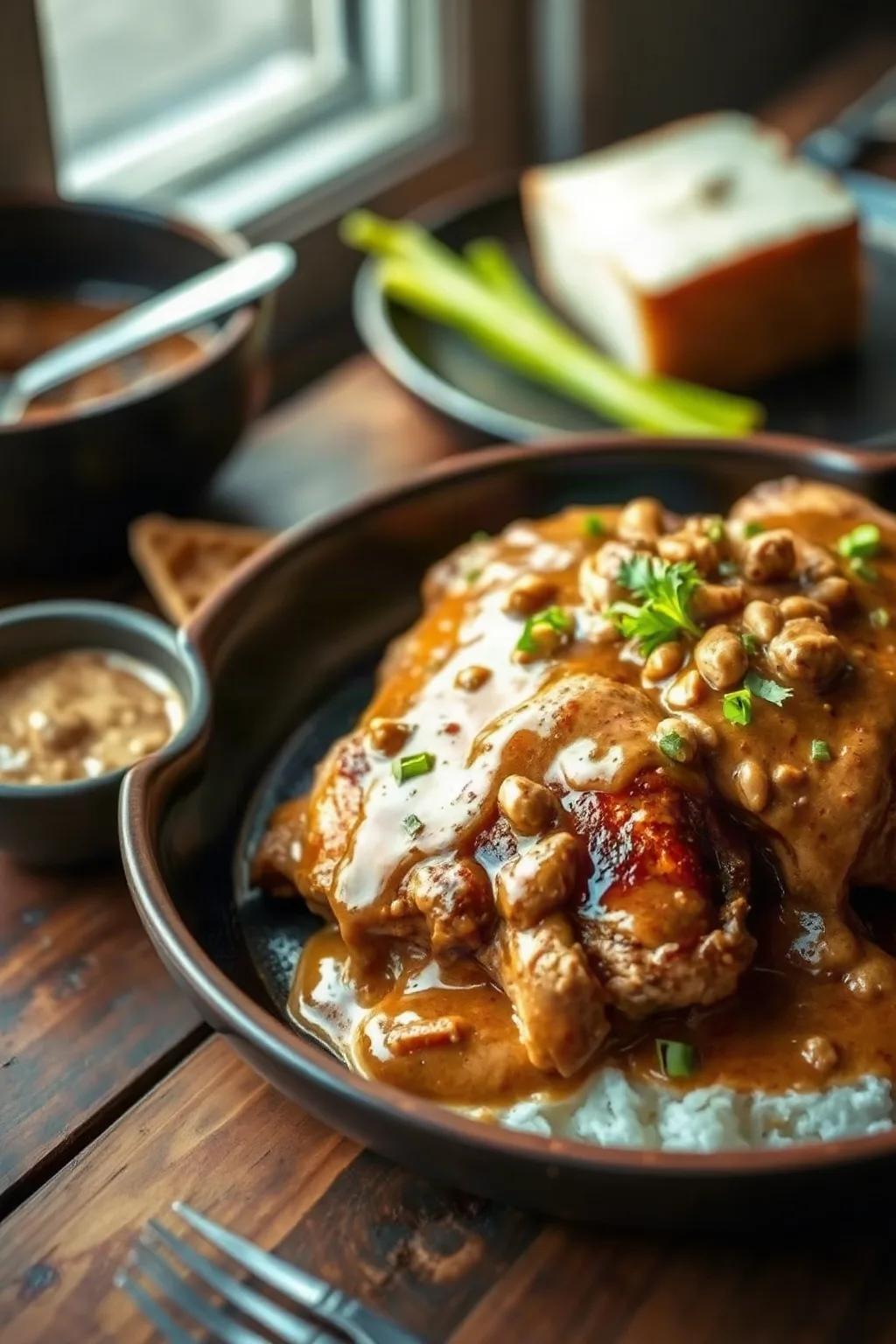 Cuisses de poulet au four à la sauce aux arachides