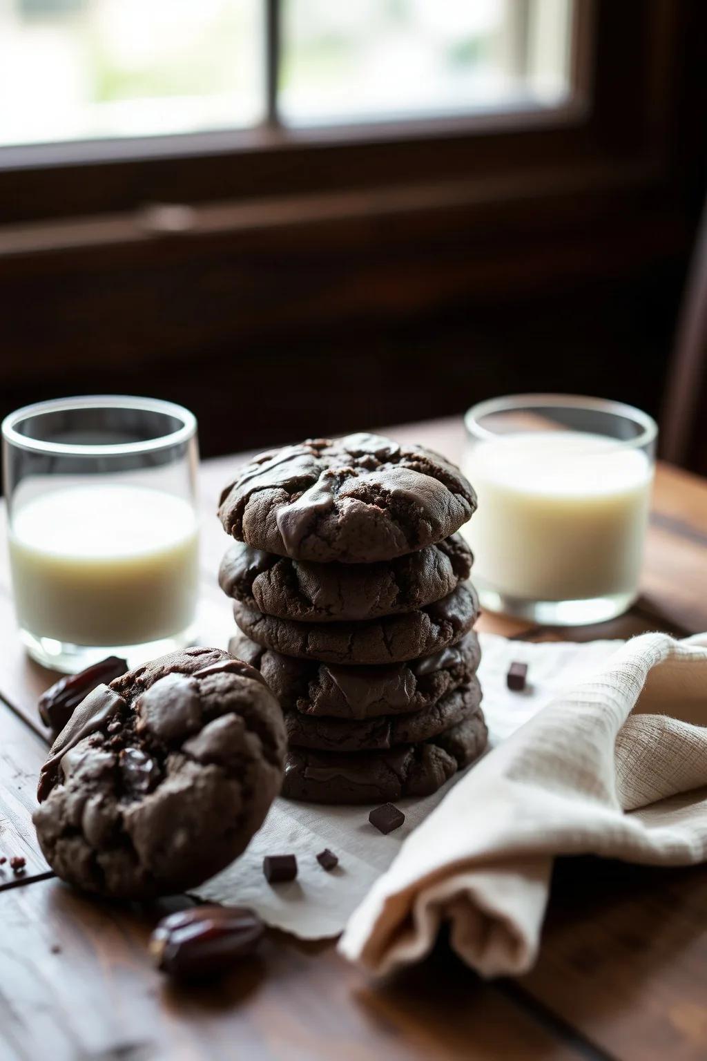 Double Chocolate Date Cookies No Added Sugar
