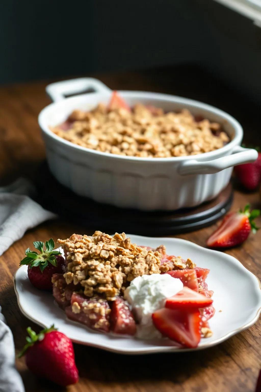 Strawberry Rhubarb Crisp