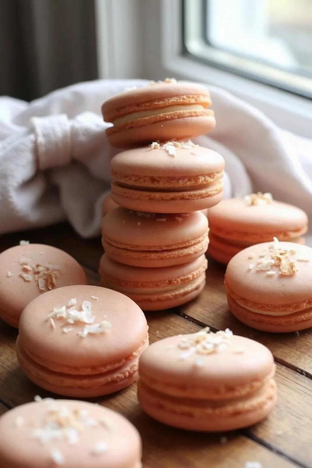 Eggless and Gluten-Free Coconut Macarons