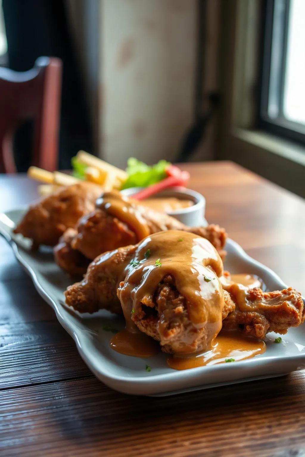 Air Fryer Chicken Drumsticks with Satay Sauce