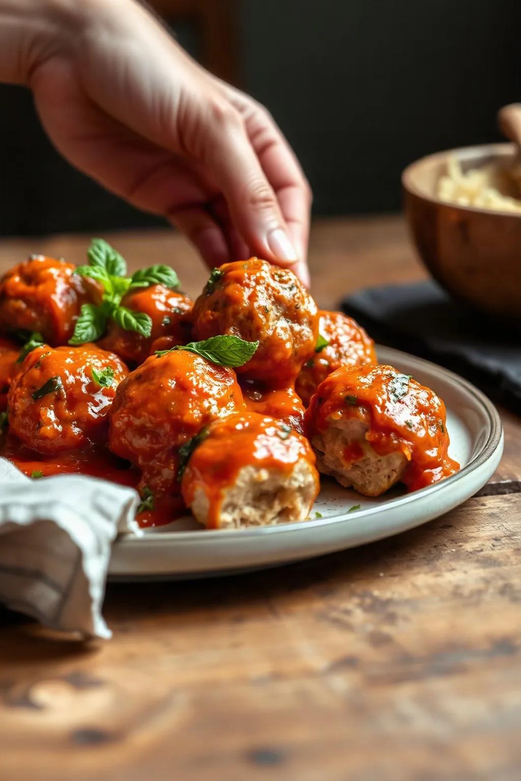 Boulettes de poulet et de ricotta