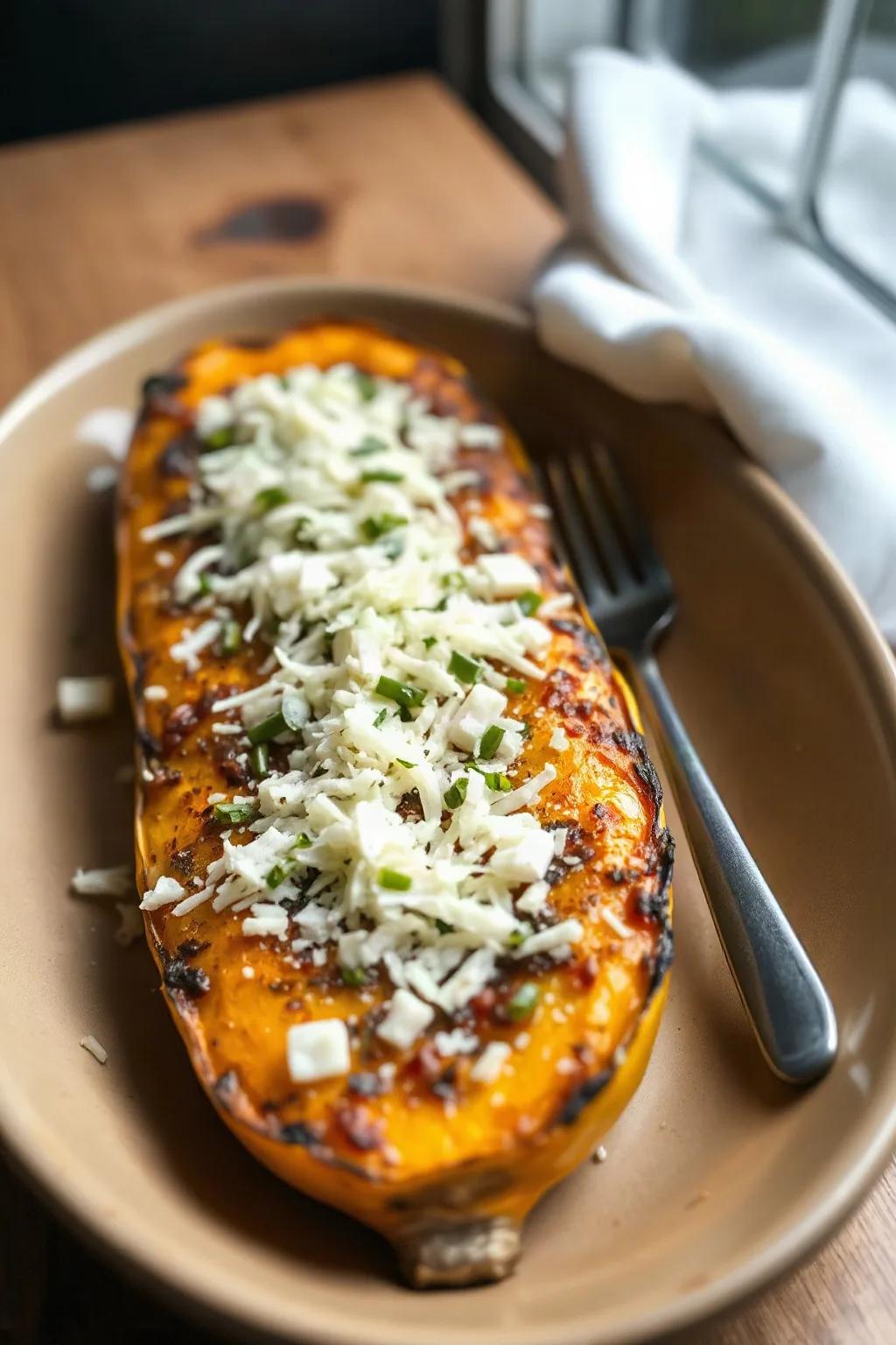 Roasted Squash with Parmesan
