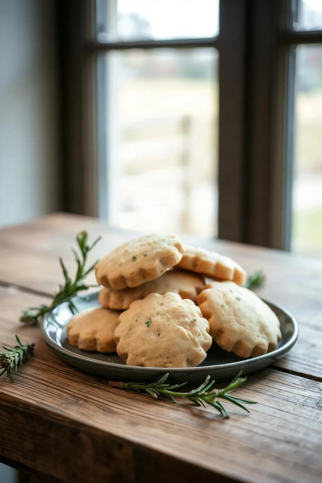Rosemary Shortbread Cookies