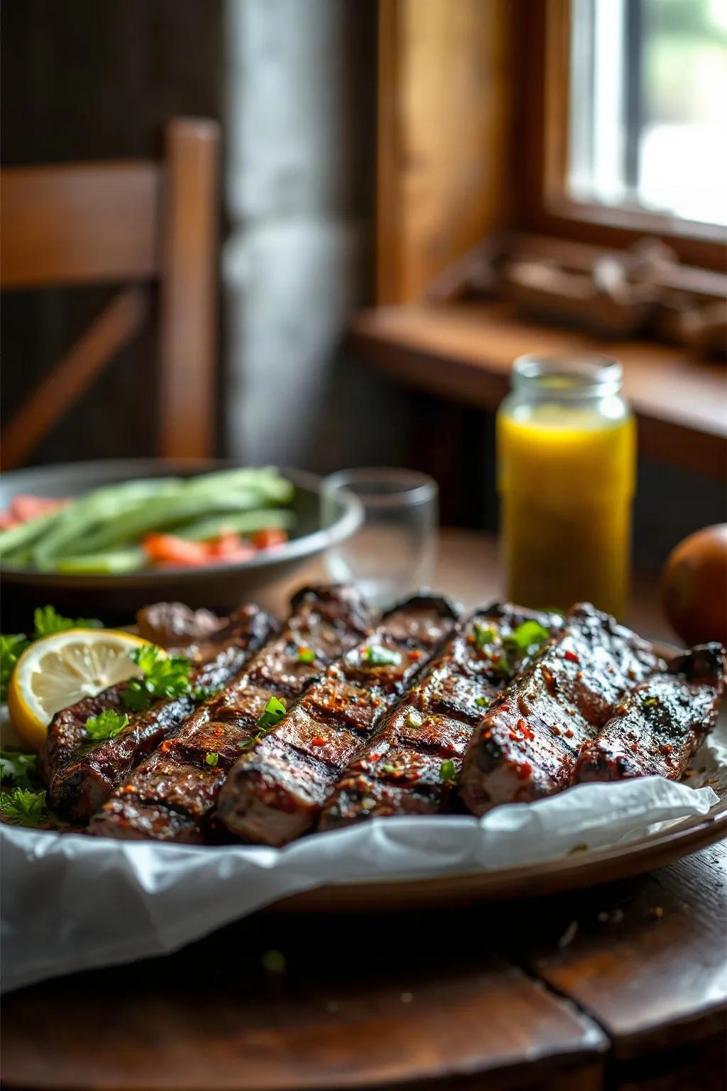 Macreuse de b uf grillée au sumac